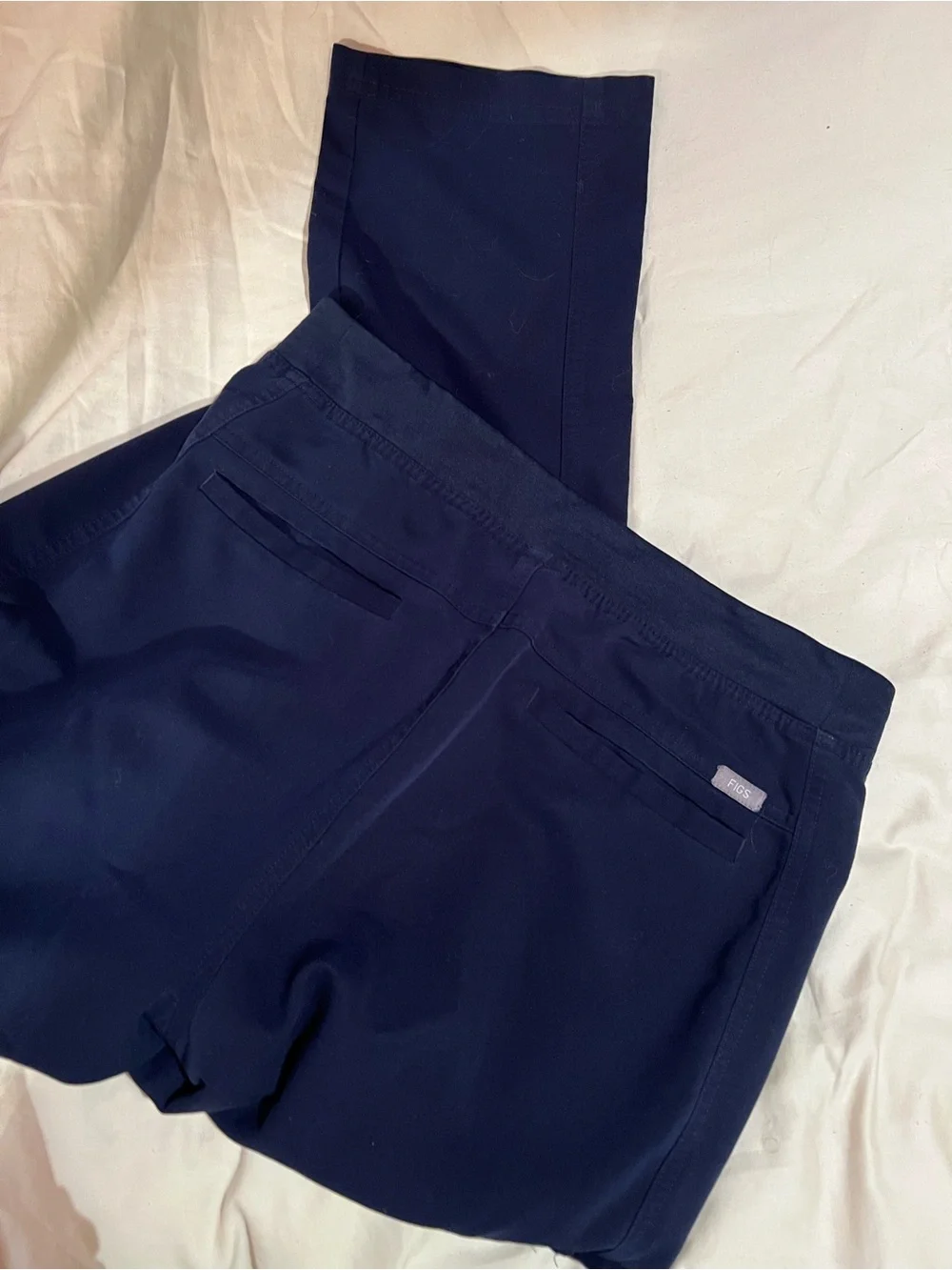 Men's Navy Straight-Leg FIGS scrub Pants